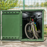 Tuffbox Bi-Bike Locker Outdoor Metal Bike Storage Shed for 2 Bikes 4